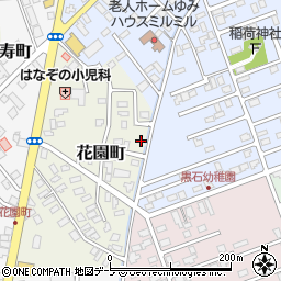 青森県黒石市花園町49-2周辺の地図