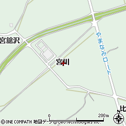 青森県弘前市宮舘宮川周辺の地図