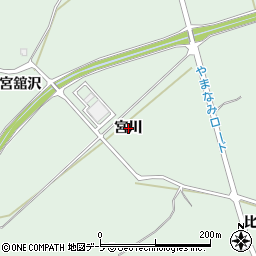 青森県弘前市宮舘（宮川）周辺の地図