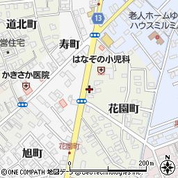 青森県黒石市花園町54周辺の地図