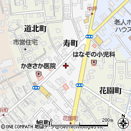 青森県黒石市寿町6周辺の地図