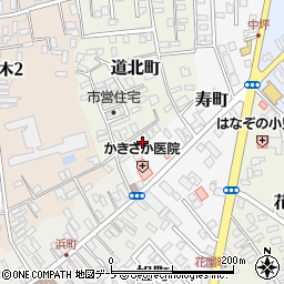 青森県黒石市道北町35周辺の地図