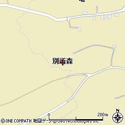 青森県弘前市中別所別所森周辺の地図