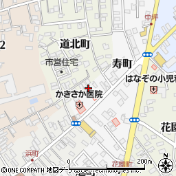 青森県黒石市寿町23周辺の地図