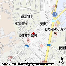 青森県黒石市寿町27周辺の地図