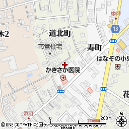 青森県黒石市道北町34周辺の地図