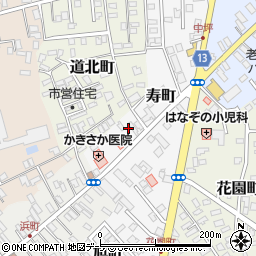 青森県黒石市寿町29周辺の地図