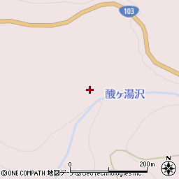 酸ケ湯沢周辺の地図