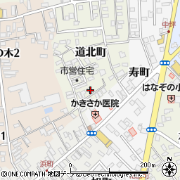 青森県黒石市道北町24周辺の地図