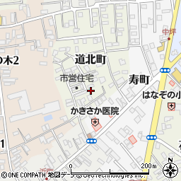 青森県黒石市道北町26周辺の地図