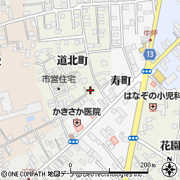 青森県黒石市道北町30周辺の地図