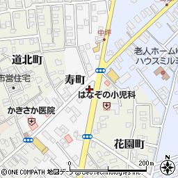 青森県黒石市寿町12周辺の地図