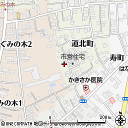 青森県黒石市道北町10周辺の地図