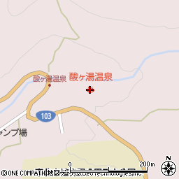 酸ケ湯温泉旅館周辺の地図