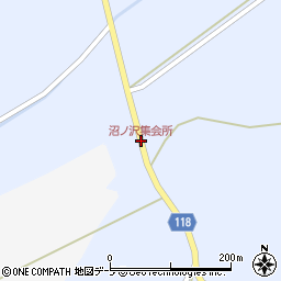 沼ノ沢集会所周辺の地図
