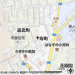 青森県黒石市道北町113周辺の地図