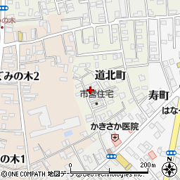青森県黒石市道北町19周辺の地図