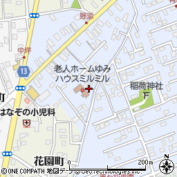 青森県黒石市野添町73周辺の地図