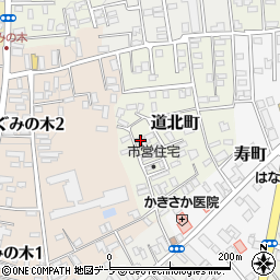 青森県黒石市道北町18周辺の地図
