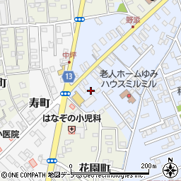青森県黒石市野添町58周辺の地図