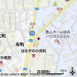青森県黒石市野添町60周辺の地図
