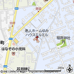 青森県黒石市野添町周辺の地図