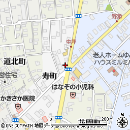 青森県黒石市寿町47-2周辺の地図