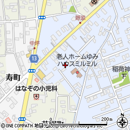 青森県黒石市野添町72周辺の地図