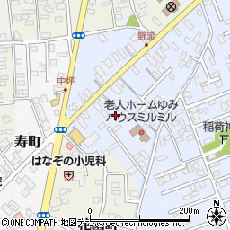 青森県黒石市野添町54周辺の地図