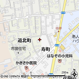 青森県黒石市道北町111周辺の地図