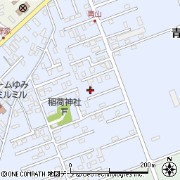 青森県黒石市青山118-7周辺の地図
