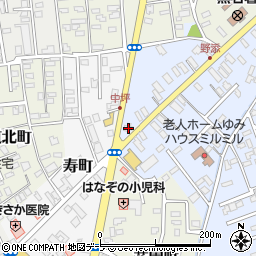 青森県黒石市野添町1周辺の地図