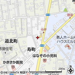 青森県黒石市寿町47-1周辺の地図