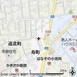青森県黒石市寿町44周辺の地図