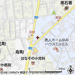 青森県黒石市野添町6周辺の地図