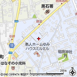 青森県黒石市野添町85周辺の地図