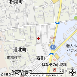 青森県黒石市寿町79周辺の地図