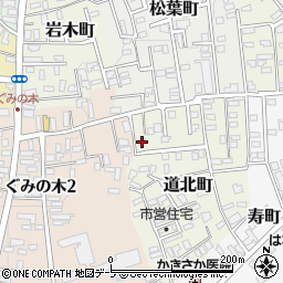 青森県黒石市道北町97周辺の地図