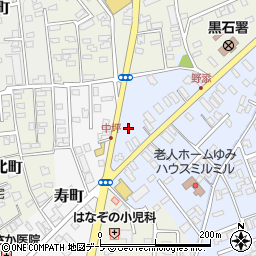 青森県黒石市野添町8周辺の地図