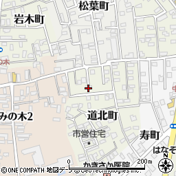 青森県黒石市道北町86-1周辺の地図