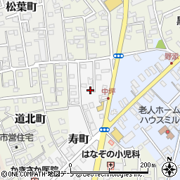 青森県黒石市寿町64周辺の地図
