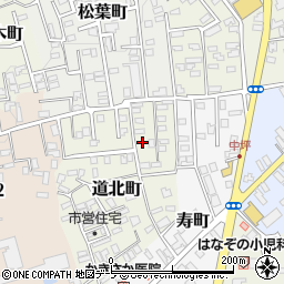青森県黒石市道北町122周辺の地図