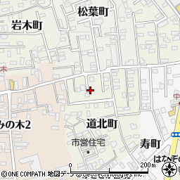 青森県黒石市道北町87周辺の地図