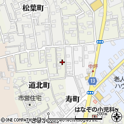 青森県黒石市道北町135周辺の地図