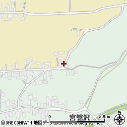 青森県弘前市宮舘房崎177周辺の地図