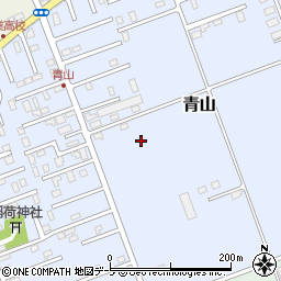 青森県黒石市青山周辺の地図