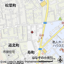 青森県黒石市寿町73周辺の地図