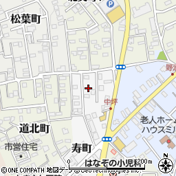 青森県黒石市寿町72周辺の地図