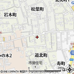 青森県黒石市道北町89-2周辺の地図