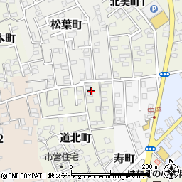 青森県黒石市道北町125-2周辺の地図